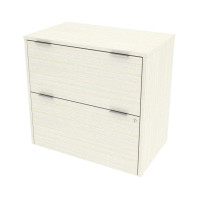 Bestar 160630-000031 i3 Plus 31W Lateral File Cabinet in white chocolate