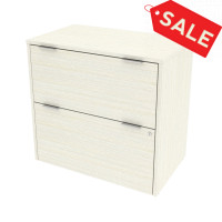 Bestar 160630-000031 i3 Plus 31W Lateral File Cabinet in white chocolate