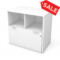Bestar 160632-1117 i3 Plus One Drawer Lateral File in White