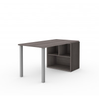 Bestar 160854-47 i3 Plus Workstation in Bark Gray