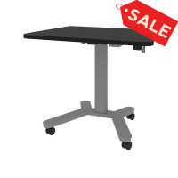 Bestar 165856-000018 Universel 36W x 24D Small Standing Desk in black