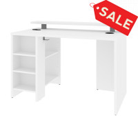 Bestar 169400-000017 Electra 48W Gaming Desk in white