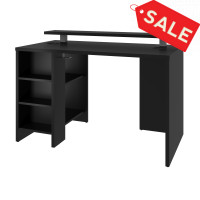 Bestar 169400-000018 Electra 48W Gaming Desk in black