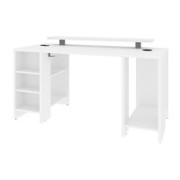 Bestar 169401-000017 Electra 60W Gaming Desk in white