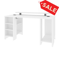 Bestar 169401-000017 Electra 60W Gaming Desk in white