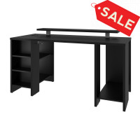 Bestar 169401-000018 Electra 60W Gaming Desk in black