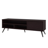 Bestar 17200-000120 Krom 54W TV Stand with Metal Legs in espresso oak