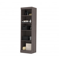 Bestar 26162-47 Pur By 25" Storage Unit in Bark Gray