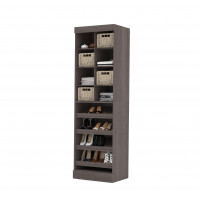 Bestar 26164-47 Pur By 25" Multi-Storage CubBy in Bark Gray