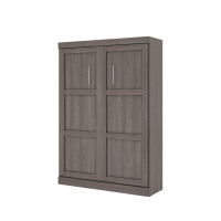 Bestar 26183-47 Pur Full Wall bed in Bark Gray