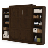 Bestar 26883-69 Pur 115" Queen Wall Bed Kit in Chocolate