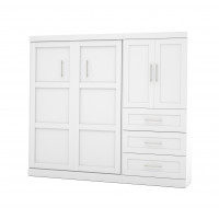 Bestar 26897-17 Pur 95" Full Wall Bed kit in White