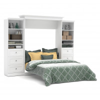 Bestar 40883-17 Versatile 115'' Queen Wall Bed kit in White