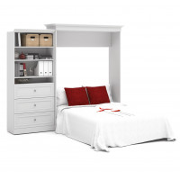 Bestar 40885-17 Versatile 101'' Queen Wall Bed kit in White