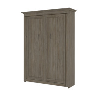 Bestar 42183-000035 Versatile Full Murphy Bed in walnut grey