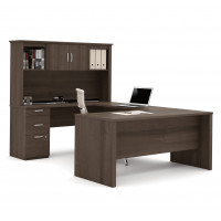 Bestar 46410-52 Logan U-Shaped Desk in Antigua