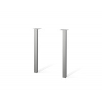 Bestar 50880-1151 Contempo Two metal legs in Silver