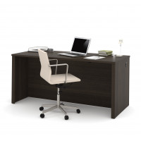 Bestar 60400-2179 Embassy 66" Executive Desk in Dark Chocolate