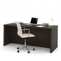 Bestar 60401-1179 Embassy 71" Executive Desk in Dark Chocolate