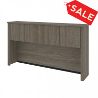 Bestar 60520-000035 Embassy Hutch for 66 Narrow Desk Shell in walnut grey