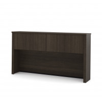 Bestar 60520-2179 Embassy Hutch for 66" Credenza in Dark Chocolate