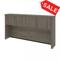 Bestar 60521-000035 Embassy 72W Hutch for 71 Narrow Desk Shell in walnut grey