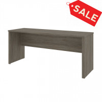 Bestar 60613-000035 Embassy 72W 71 Narrow Desk Shell in walnut grey