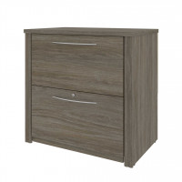 Bestar 60630-000035 Embassy 31W 30 Lateral File Cabinet in walnut grey