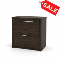 Bestar 60630-3179 Embassy 30" Lateral File in Dark Chocolate