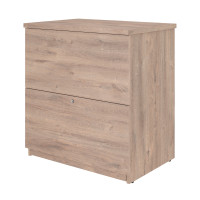 Bestar 65635-000009 Universel 29W Standard Lateral File Cabinet in rustic brown
