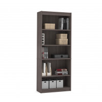 Bestar 65715-000047 Standard Bookcase in Bark Gray