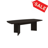 Bestar 65776-79 Boat Shaped Conference Table with 1 3/4" Melamine Top in Dark Chocolate