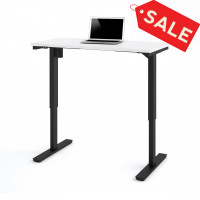 Bestar 65857-17 Bestar 24" x 48" Electric Height Adjustable Table in White
