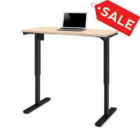 Bestar 65857-38 Bestar 24" x 48" Electric Height Adjustable Table in Northern Maple