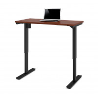 Bestar 65857-39 Bestar 24" x 48" Electric Height Adjustable Table in Bordeaux