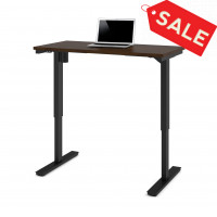 Bestar 65857-69 Bestar 24" x 48" Electric Height Adjustable Table in Chocolate