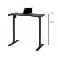 Bestar 65857-79 24" x 48" Electric Height Adjustable Table in Dark Chocolate