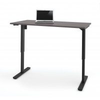 Bestar 65867-59 Bestar 30" x 60" Electric Height Adjustable Table in Slate