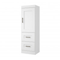 Bestar 70164-17 Edge by 2-Drawer Storage Unit with Door in White