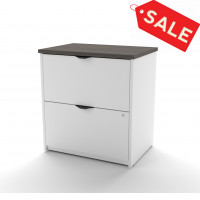 Bestar 92630-2152 Innova Lateral File in White and Antigua