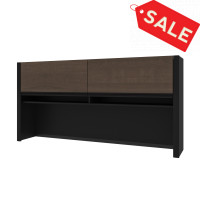 Bestar 93510-000052 Connexion Hutch for credenza in Antigua & Black