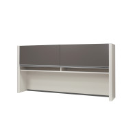 Bestar 93510-1159 Connexion Hutch for credenza in Slate Sandstone