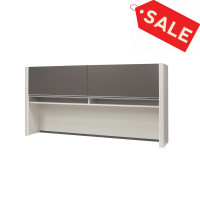 Bestar 93510-1159 Connexion Hutch for credenza in Slate Sandstone