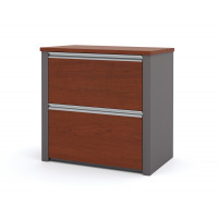 Bestar 93631-1139 Connexion 30 inch lateral file ready-to-assemble in Bordeaux Slate