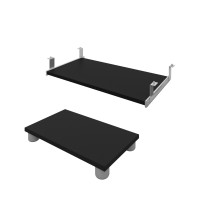 Bestar 93830-000018 Connexion Keyboard shelf and CPU platform in Black