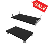Bestar 93830-000018 Connexion Keyboard shelf and CPU platform in Black
