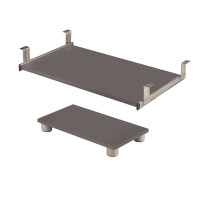 Bestar 93830-2159 Connexion Keyboard shelf and CPU platform in Slate