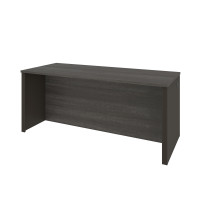 Bestar 99400-000047 Prestige + executive desk in Bark Gray & Slate