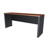 Bestar 99612-1139 Prestige with credenza in Bordeaux Graphite