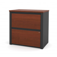 Bestar 99630-1139 Prestige with 30 inch lateral file in Bordeaux Graphite